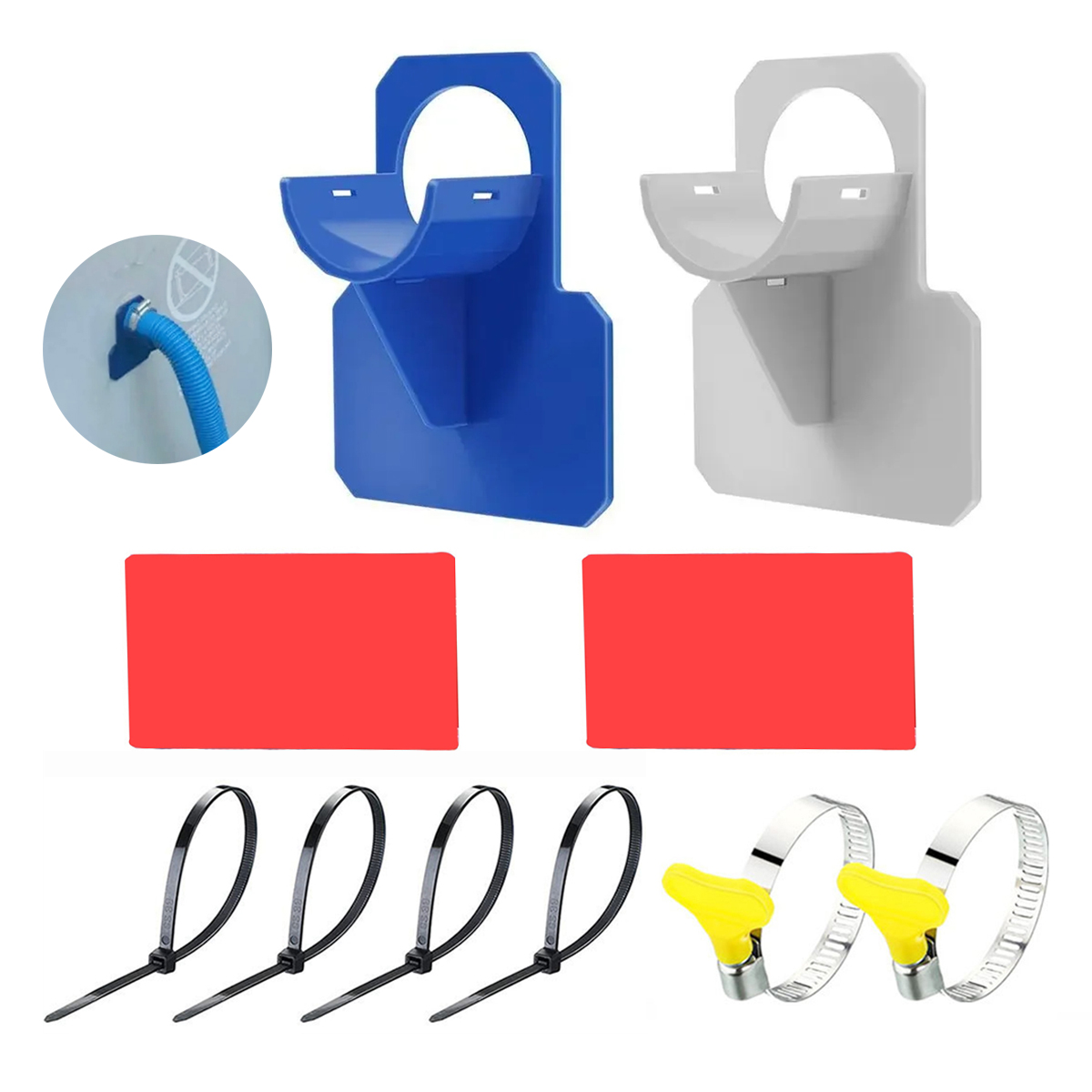 Plastic Pipe Clip - 1 Set Swimming Pool Pipe Fixing