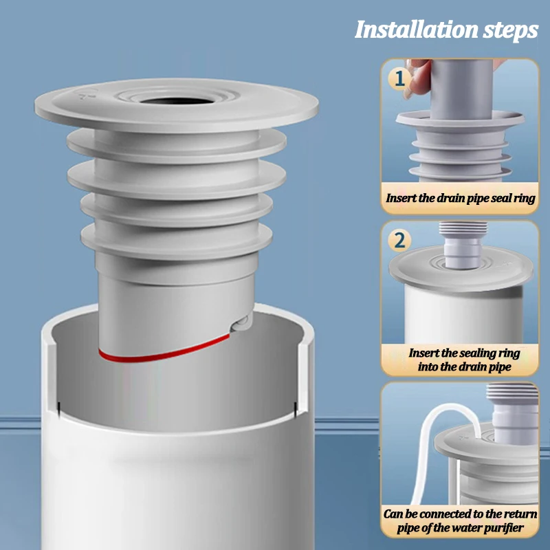 Silicone Bathroom Sewer Seal R - Drain Pipe Clip 리뷰 및 가격