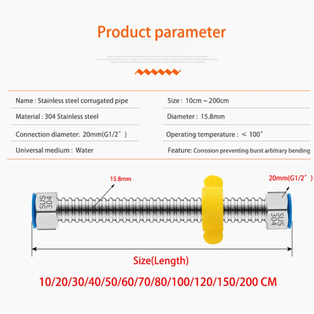 One 304 Stainless Steel Corrug - Flexible Hose Braided 리뷰 및 가격