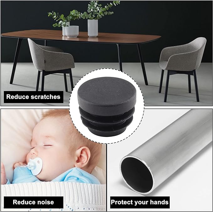 8 PCS Black Round Plastic Blan - Plastic Pipe Clip 리뷰 및 가격