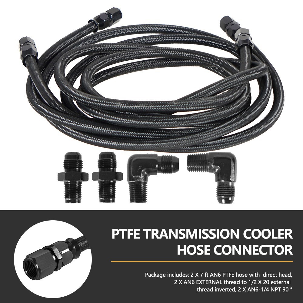2 X 7Ft AN6 Flexible PTFE Tran - Flexible Hose Braided 리뷰 및 가격