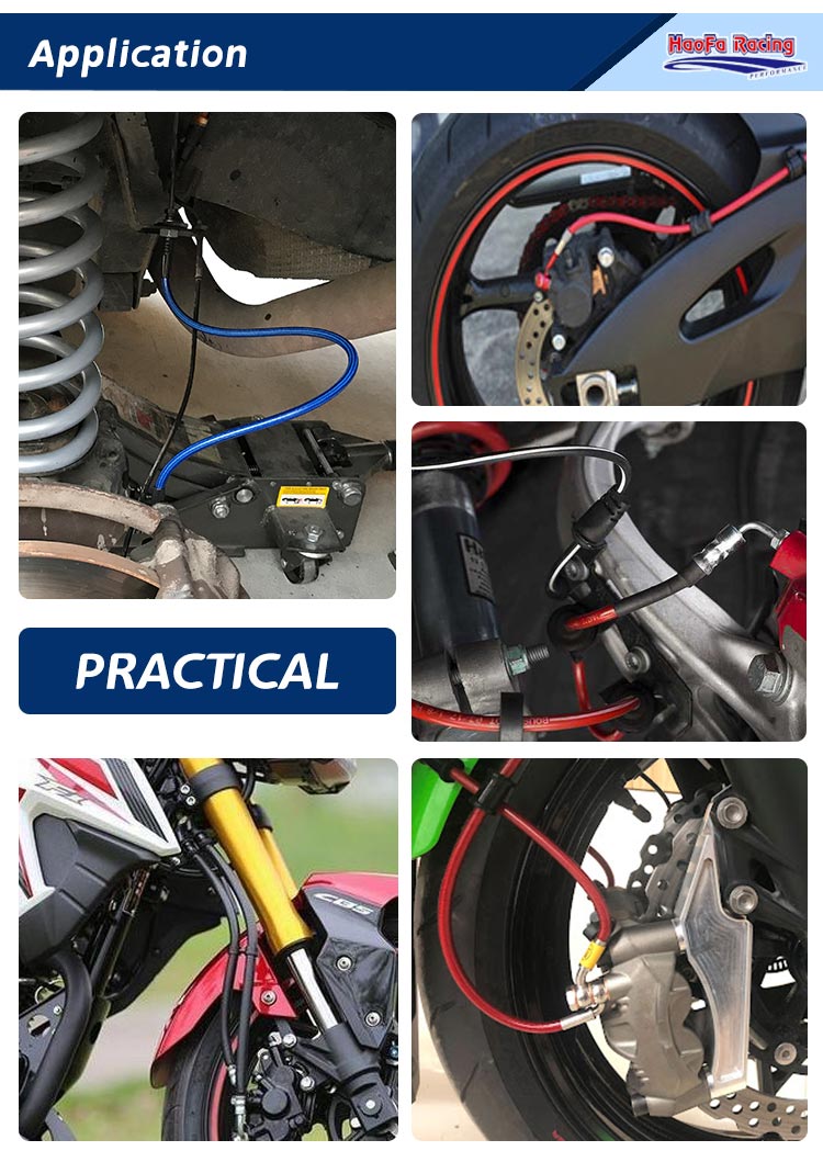 AN3 Motorcycle PTFE Brake Line - Flexible Hose Braided 리뷰 및 가격
