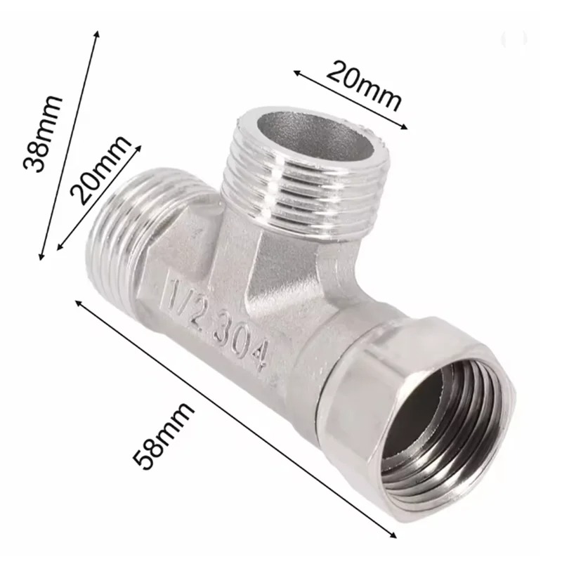Stainless Steel T Adapter G1/  - Shower Valve Cartridge 리뷰 및 가격