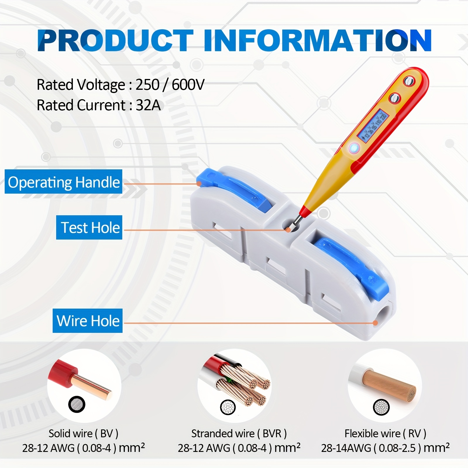 Lever Wire Connectors, 10pcs/6 - Push Fit Connector 리뷰 및 가격