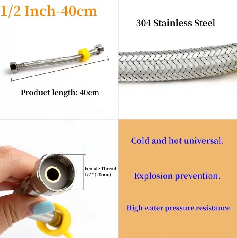 304 Stainless Steel Faucet Bra - Flexible Hose Braided 리뷰 및 가격