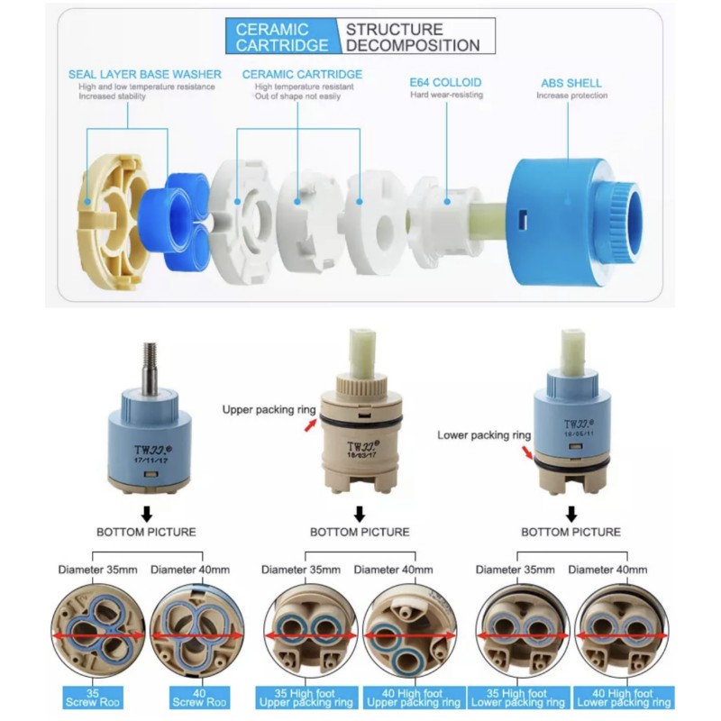 Faucets Mixing Spool Valve 25  - Shower Valve Cartridge 리뷰 및 가격