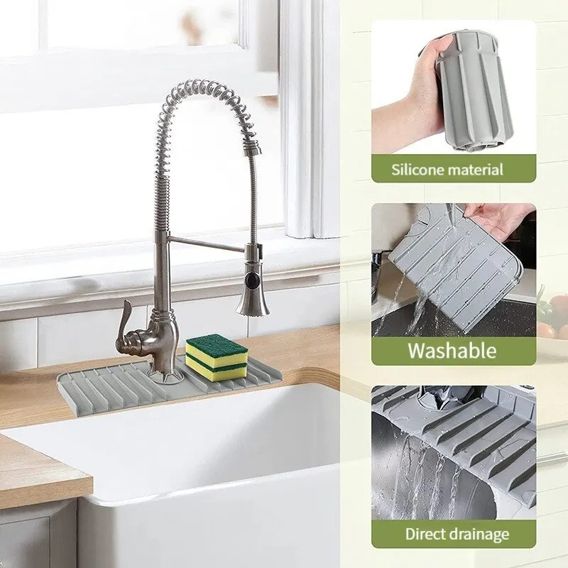 Silicone Faucet Mat Dish Soap  - Silicone Tap Washer 리뷰 및 가격